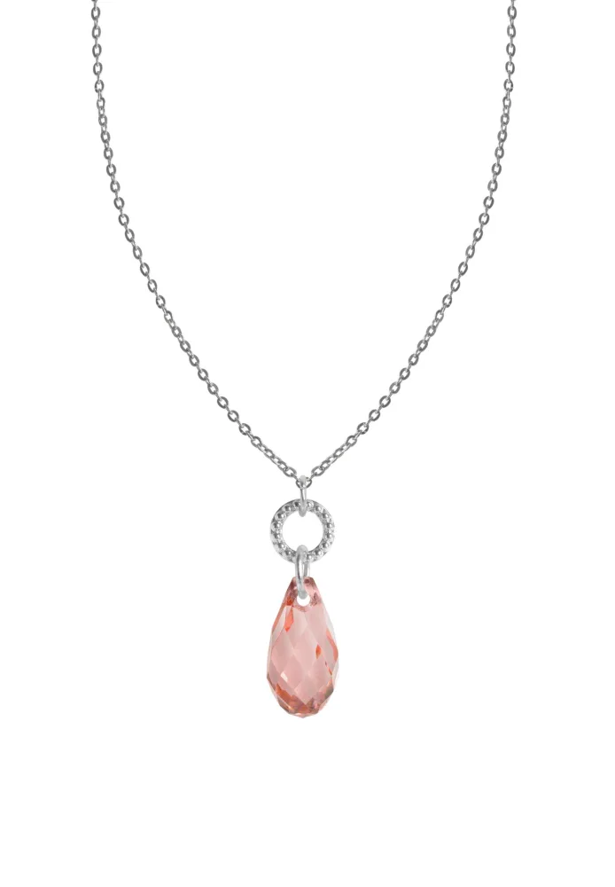 Facet Briolette Halskette mit Anhänger JS.0194