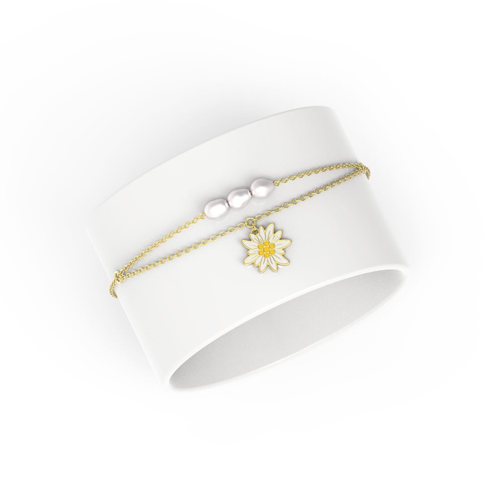 Edelweiss Armband mit Anhänger JS.0204.B