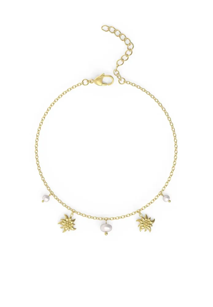 Edelweiss Armband mit Anhänger JS.0228.A
