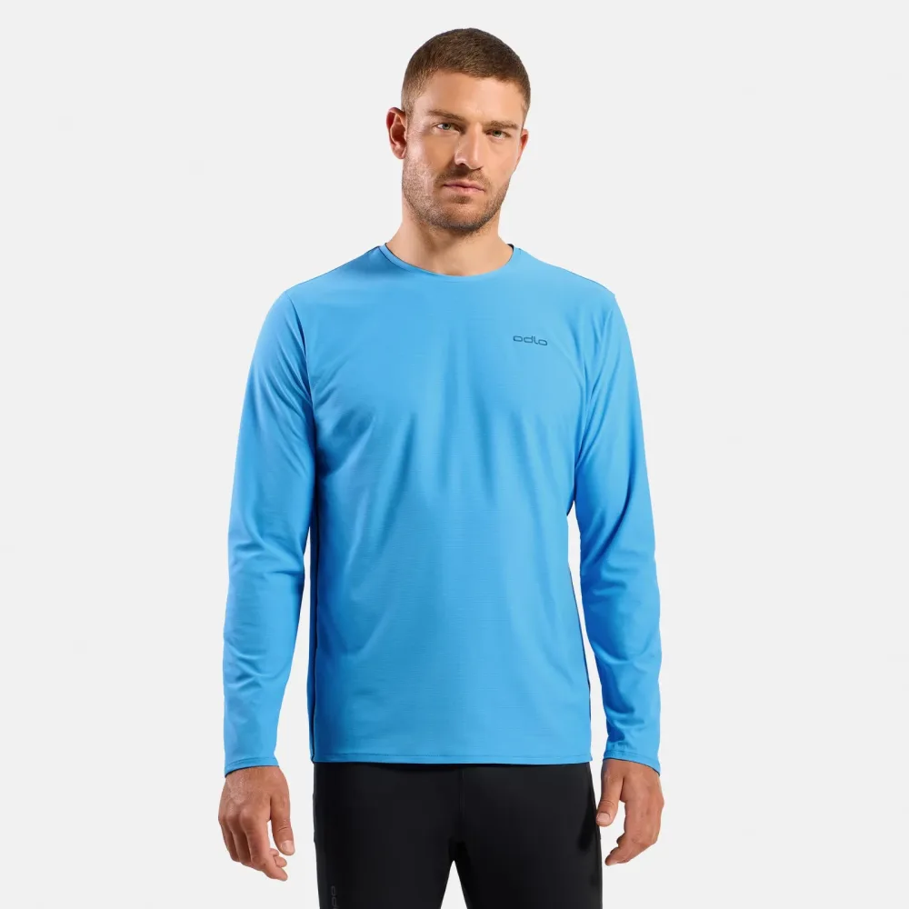 Odlo Zeroweight Chill-Tec Langarm-Laufshirt für Herren - Training, Running - blau, M
