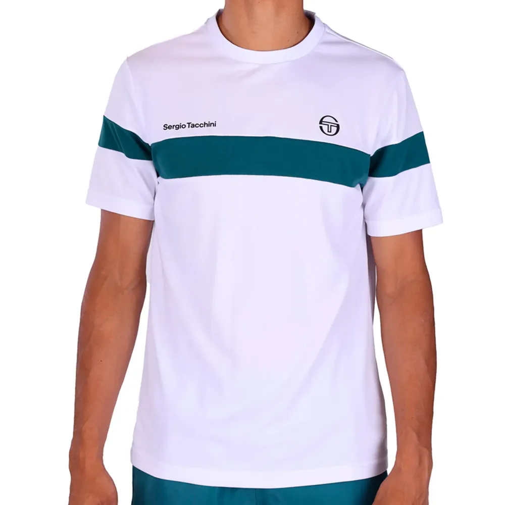 Sergio Tacchini Leone PL T-Shirt Herren - weiß, petrol