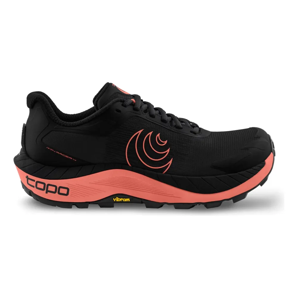 TOPO ATHLETIC MTN Racer 4 Trailschuh Damen - schwarz, koralle