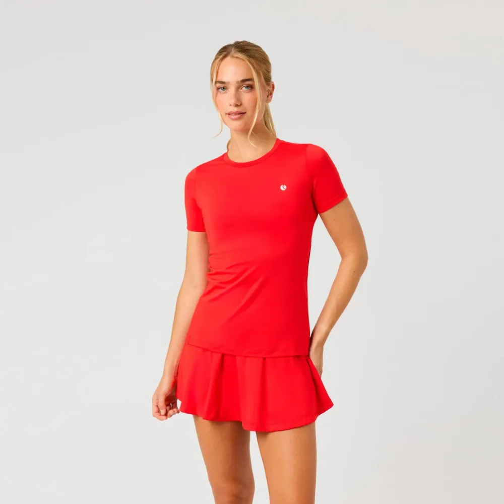 Björn Borg Ace Slim T-Shirt Damen - rot