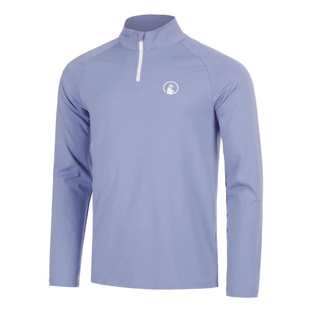 Quiet Please Glow Big Serve 1/4 Zip Longsleeve Herren