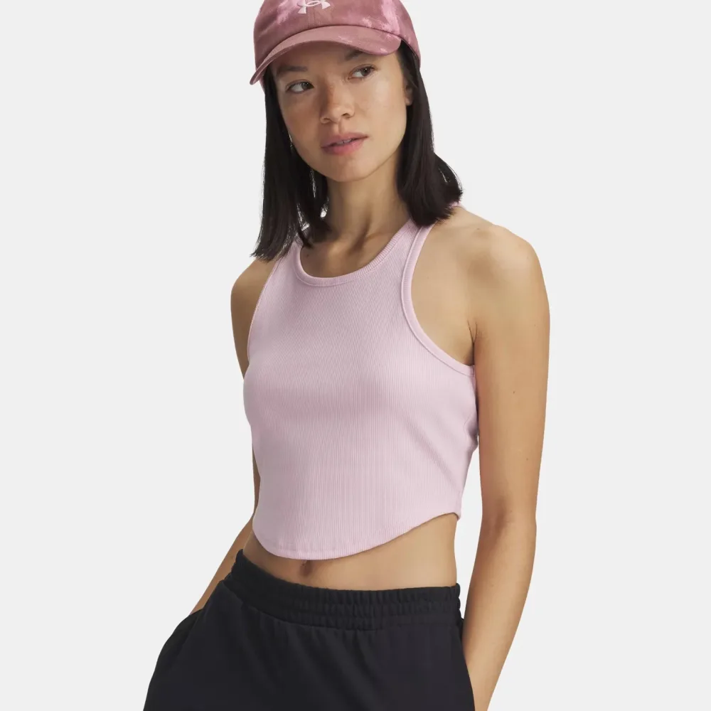 Under Armour Rival Rib Tank - Top Damen pink