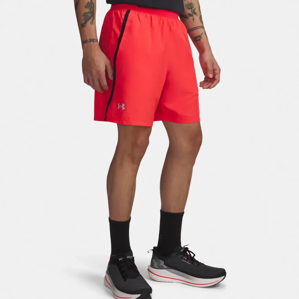 Under Armour Launch 7in  Laufshorts Herren - rot, schwarz