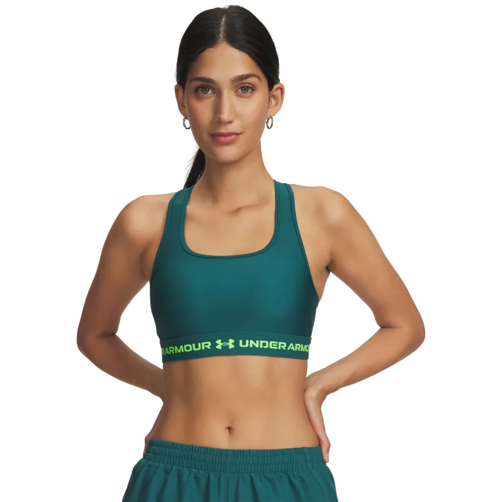 Under Armour Crossback Mid Sport - BH Damen grün, grün