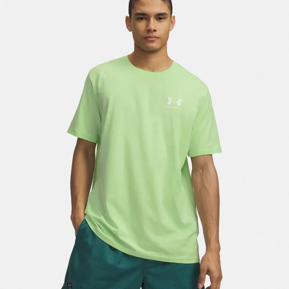 Under Armour Sportstyle Left Chef T - Shirt Herren grün, weiß