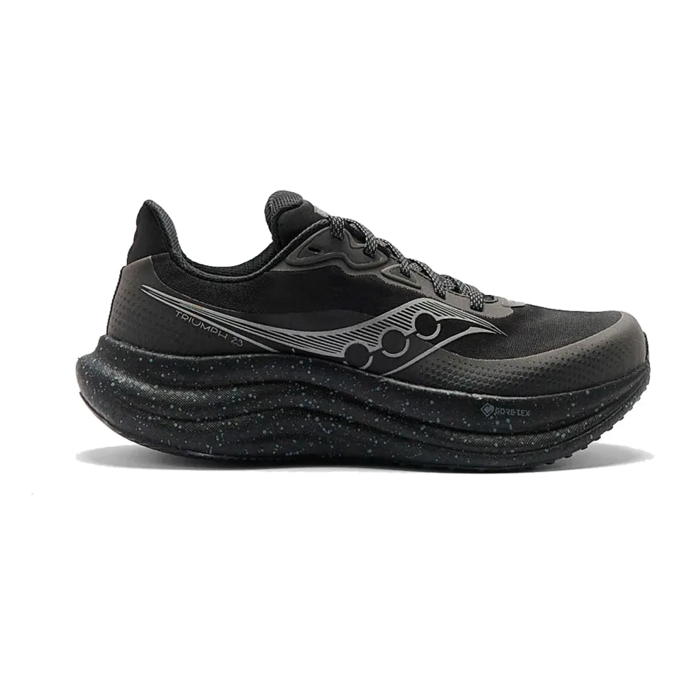 Saucony Triumph 23 GTX Neutralschuh Damen-schwarz, schwarz