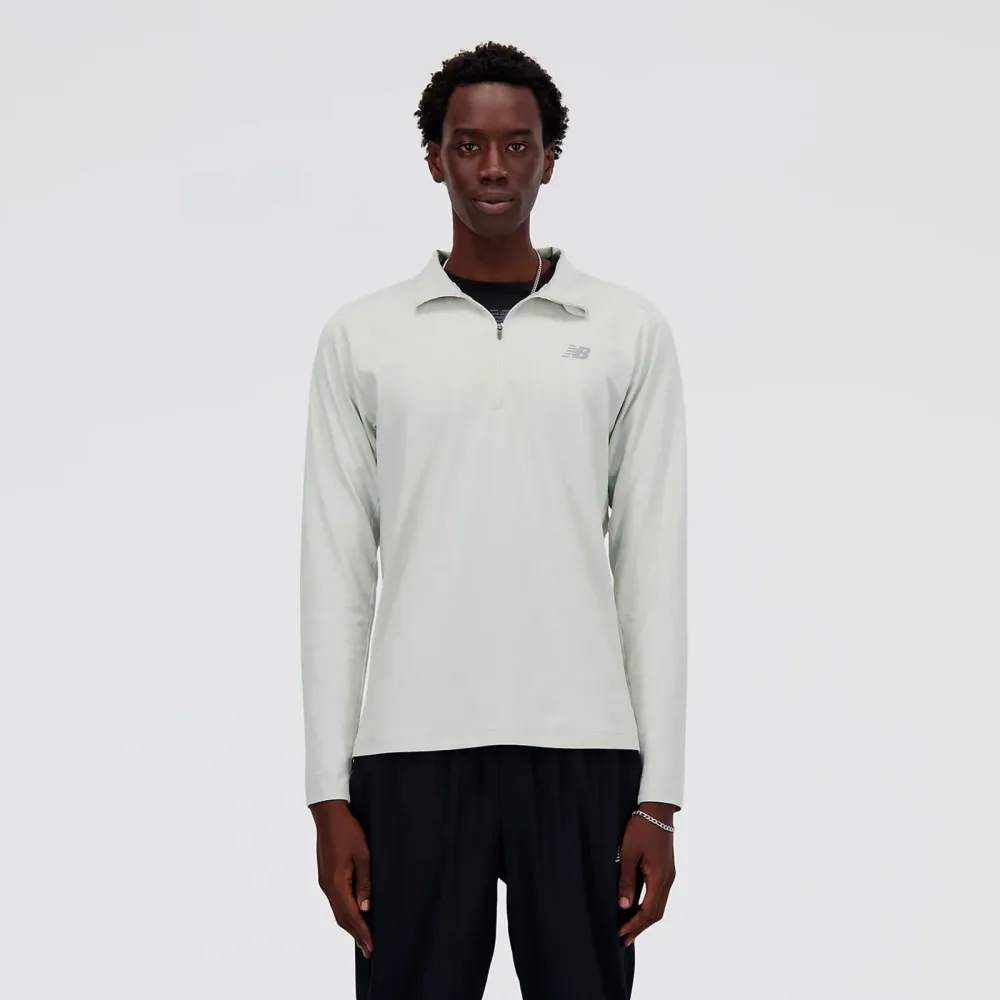 New Balance Space Dye 1/4 Zip Longsleeve Herren