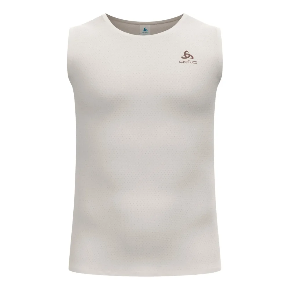Odlo Merino Performance Wool 140 Seamless Base Layer Tank für Herren - Wandern, Radsport - beige, XL
