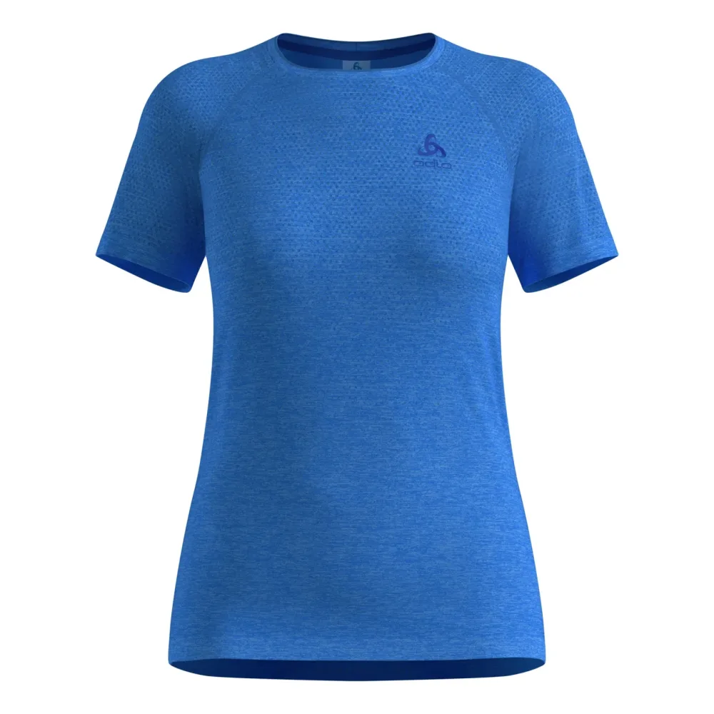 Odlo Essential Seamless Lauf-T-Shirt für Damen - Training, Running - blau, L