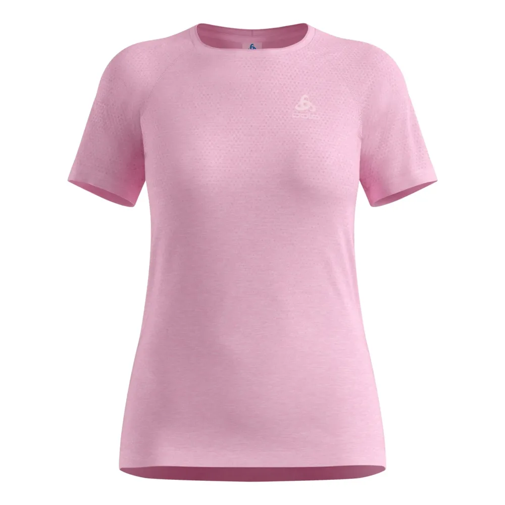Odlo Essential Seamless Lauf-T-Shirt für Damen - Training, Running - pink, XL