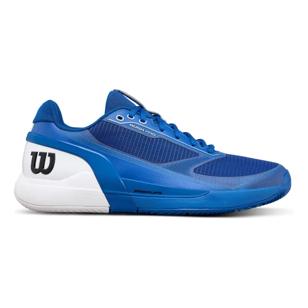 Wilson Rush Pro 5 Sandplatzschuh Herren - blau, weiß