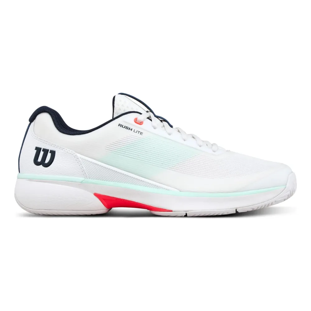 Wilson Rush Lite 5 Allcourtschuh Herren - weiß, türkis