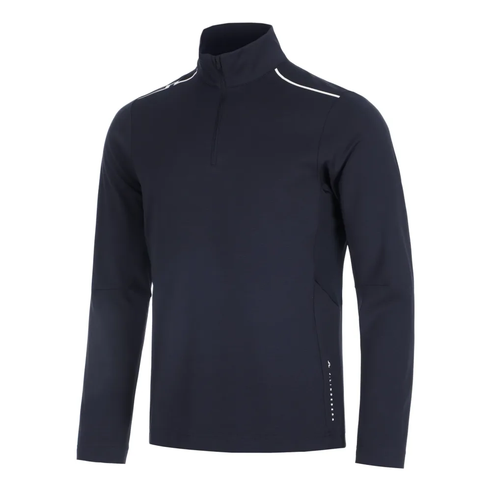 JLindeberg Leon Quarter Zip Longsleeve Herren - dunkelblau