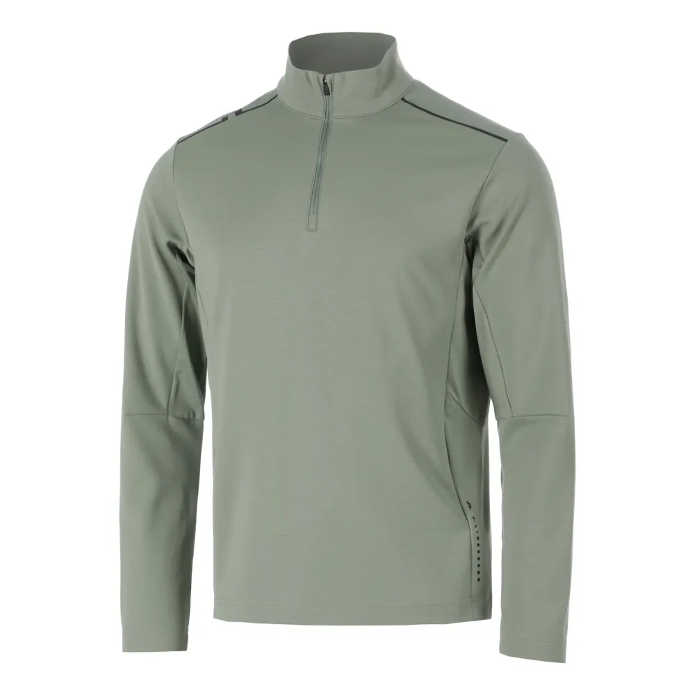 JLindeberg Leon Quarter Zip Longsleeve Herren - oliv