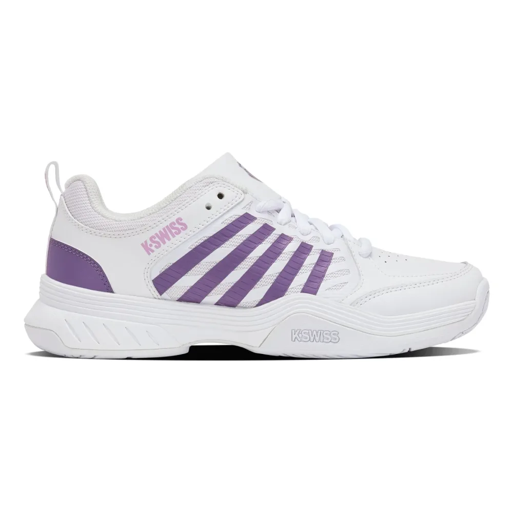 K-Swiss COURT EXPRESS 2  AC Allcourtschuh Damen-weiß, lavendel