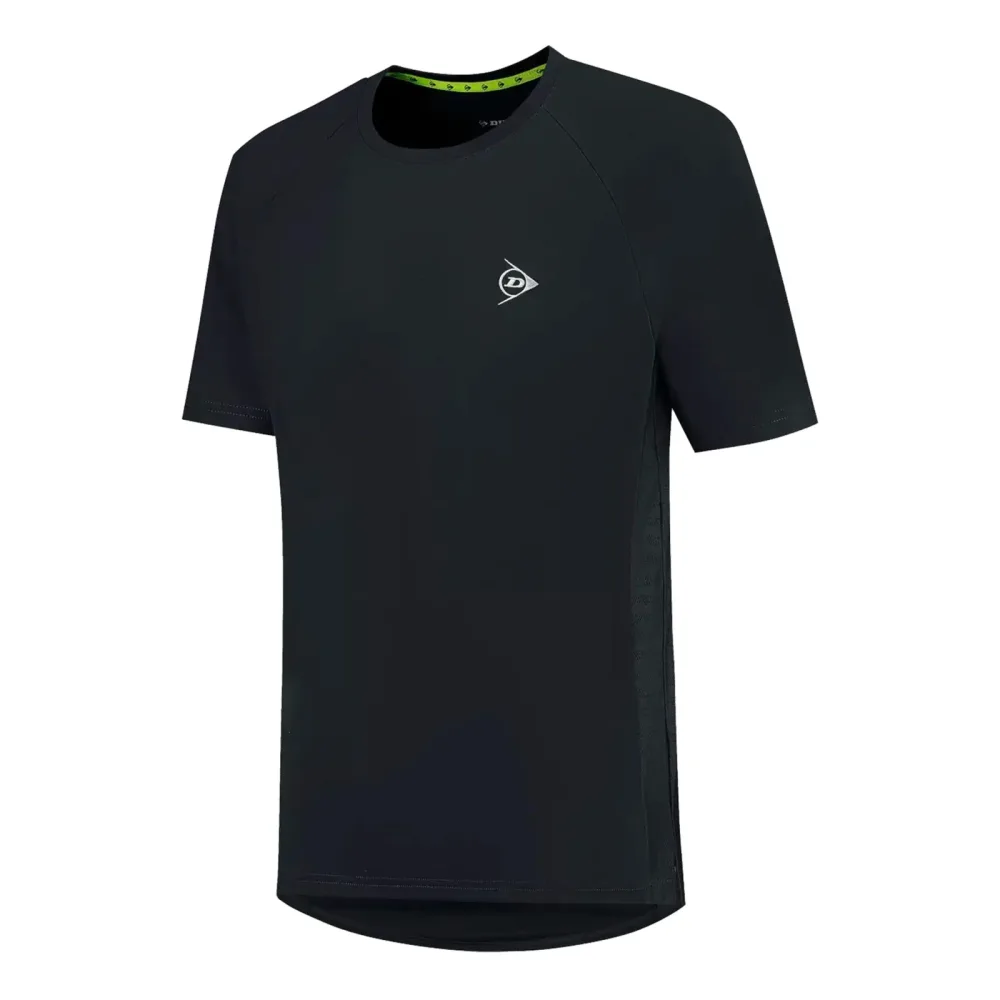 Dunlop Club Crew T-Shirt Herren-schwarz