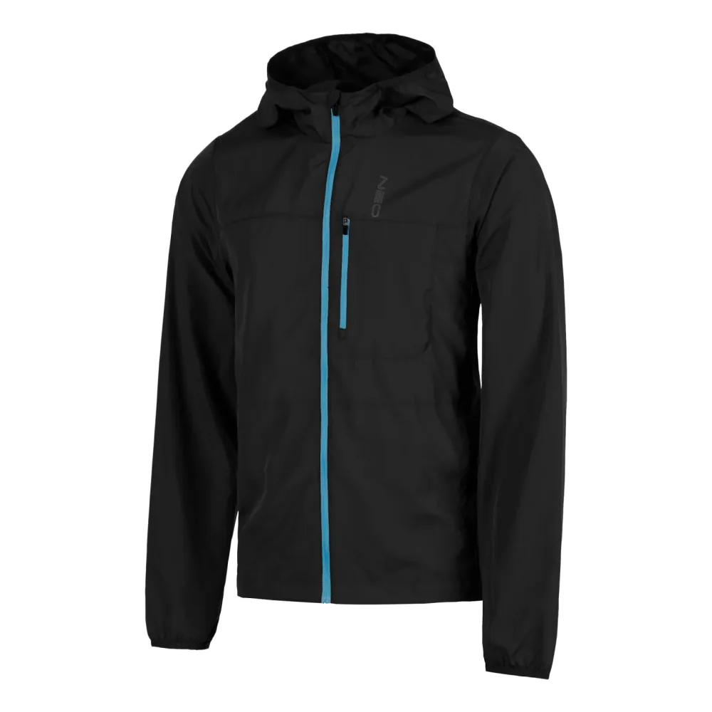 NEO Feel the Vybe Fly Laufjacke Herren-schwarz, türkis