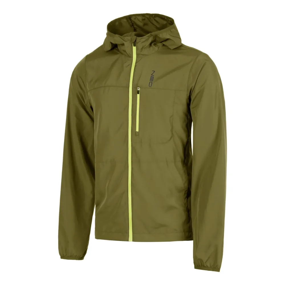 NEO Feel the Vybe Fly Laufjacke Herren-oliv, limette