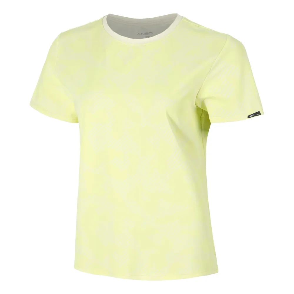 NEO Feel the Vybe AOP Laufshirt Damen-limette