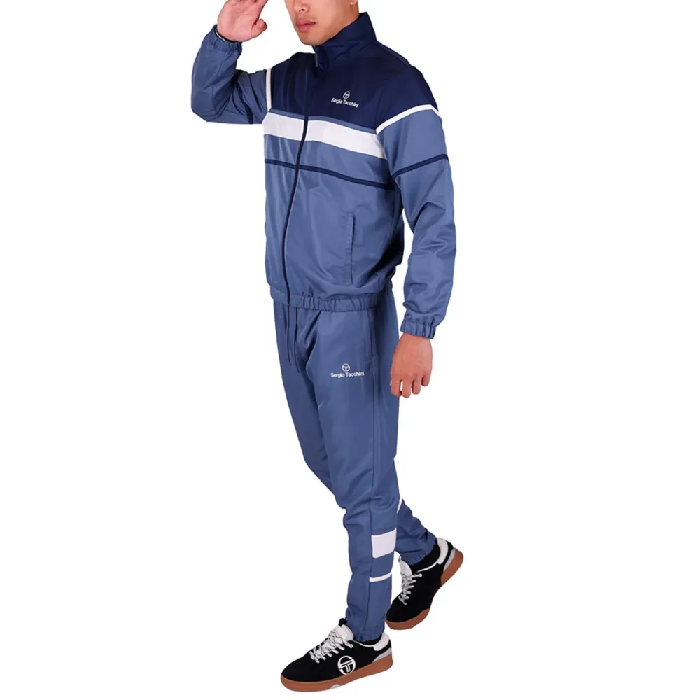 Sergio Tacchini Scorpione Trainingsanzug Herren - blaugrau, dunkelblau