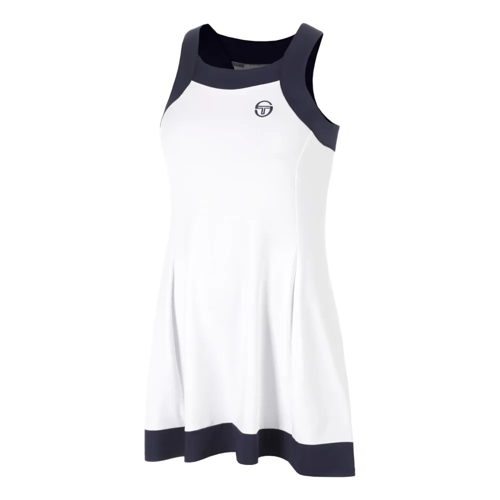 Sergio Tacchini TCP Kleid Damen - weiß, dunkelblau