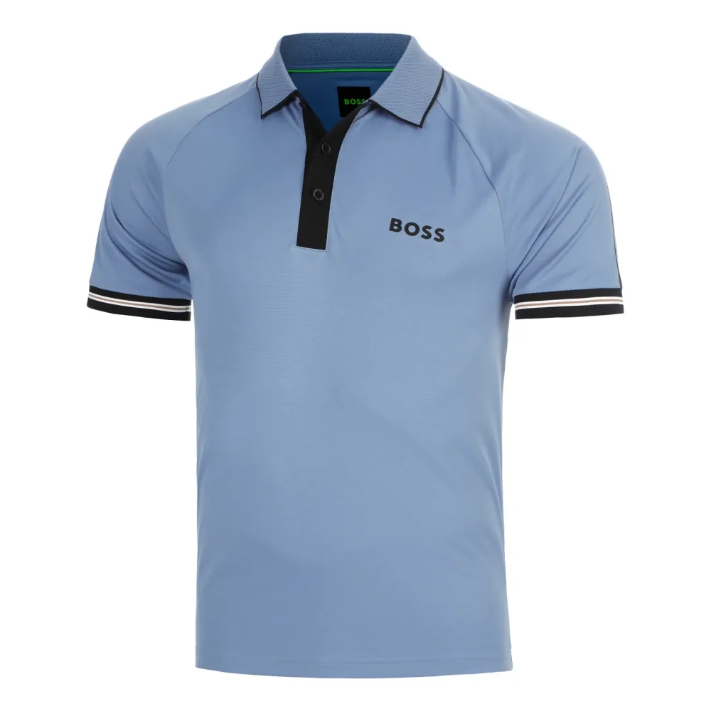 BOSS Serve Polo Herren - blaugrau