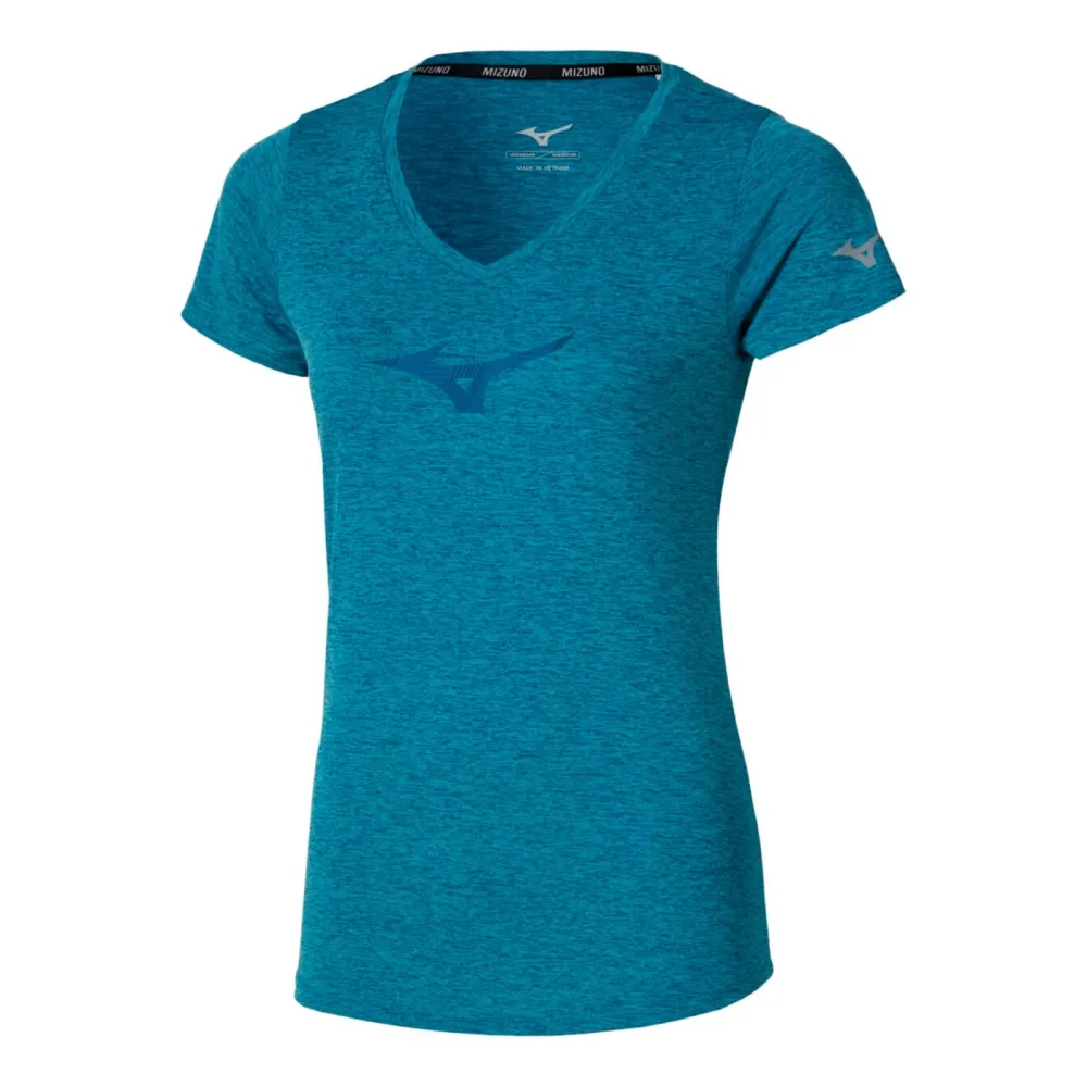 Mizuno Core Runbird Laufshirt Damen - blau