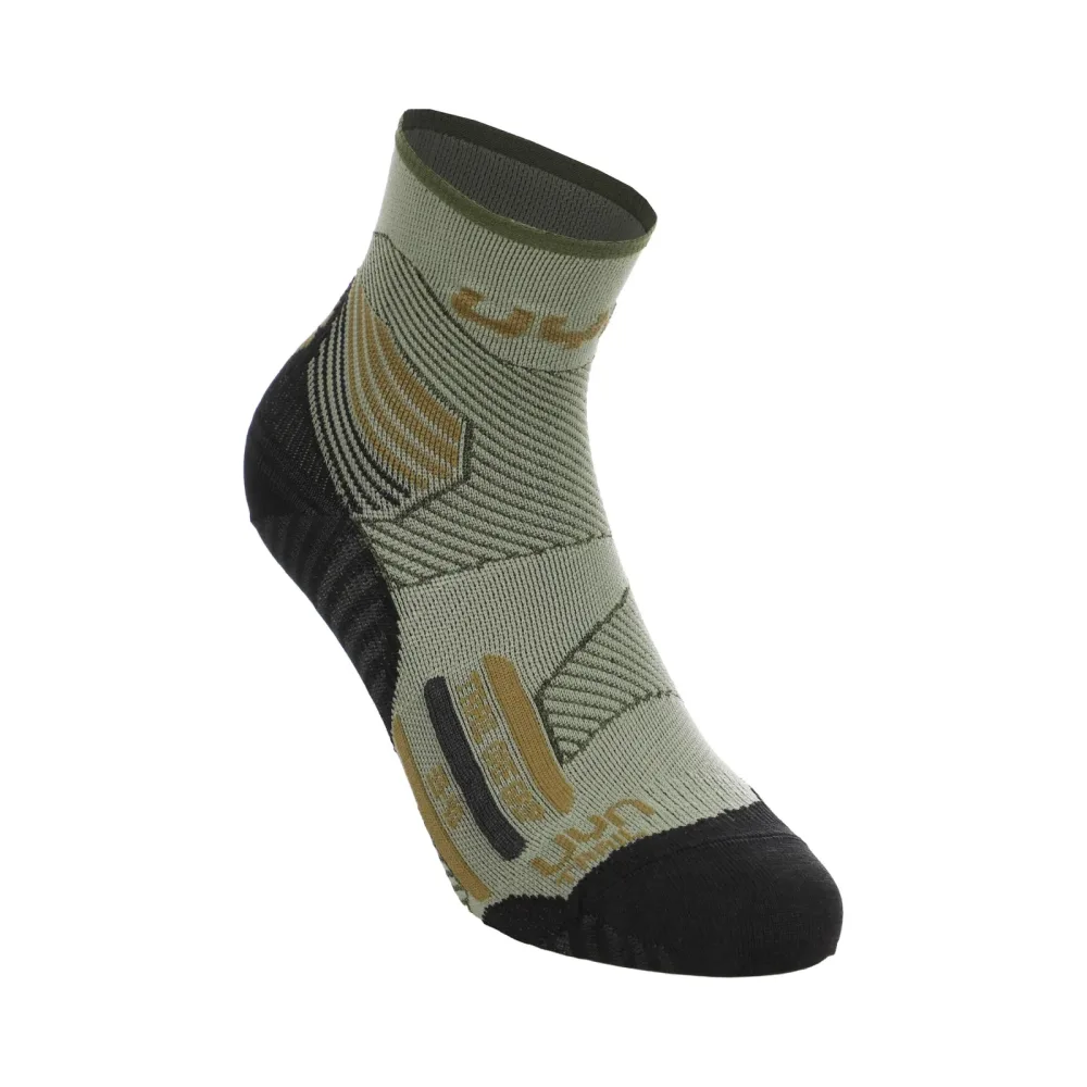 UYN Trail One Grip Laufsocken Herren - grün, schwarz