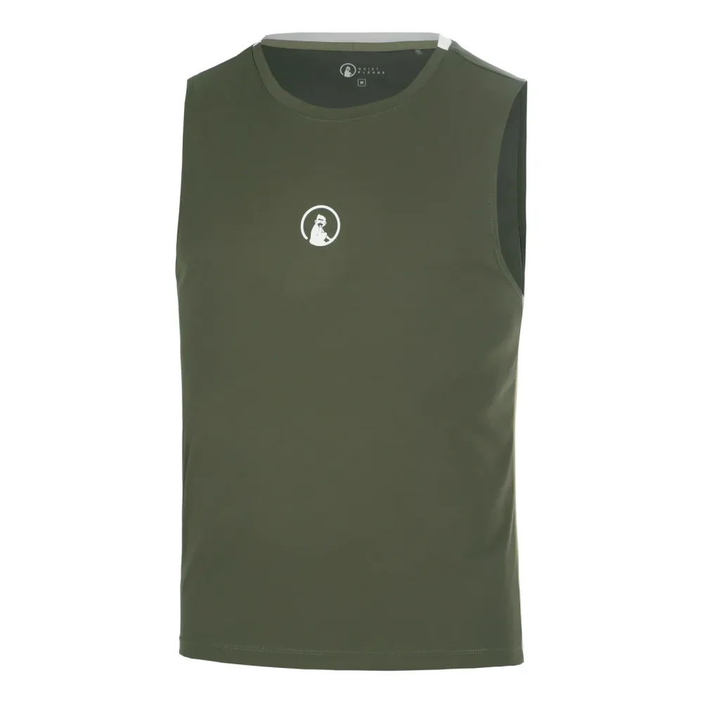 Quiet Please Memories Winner Tech Tank-Top Herren - dunkelgrün