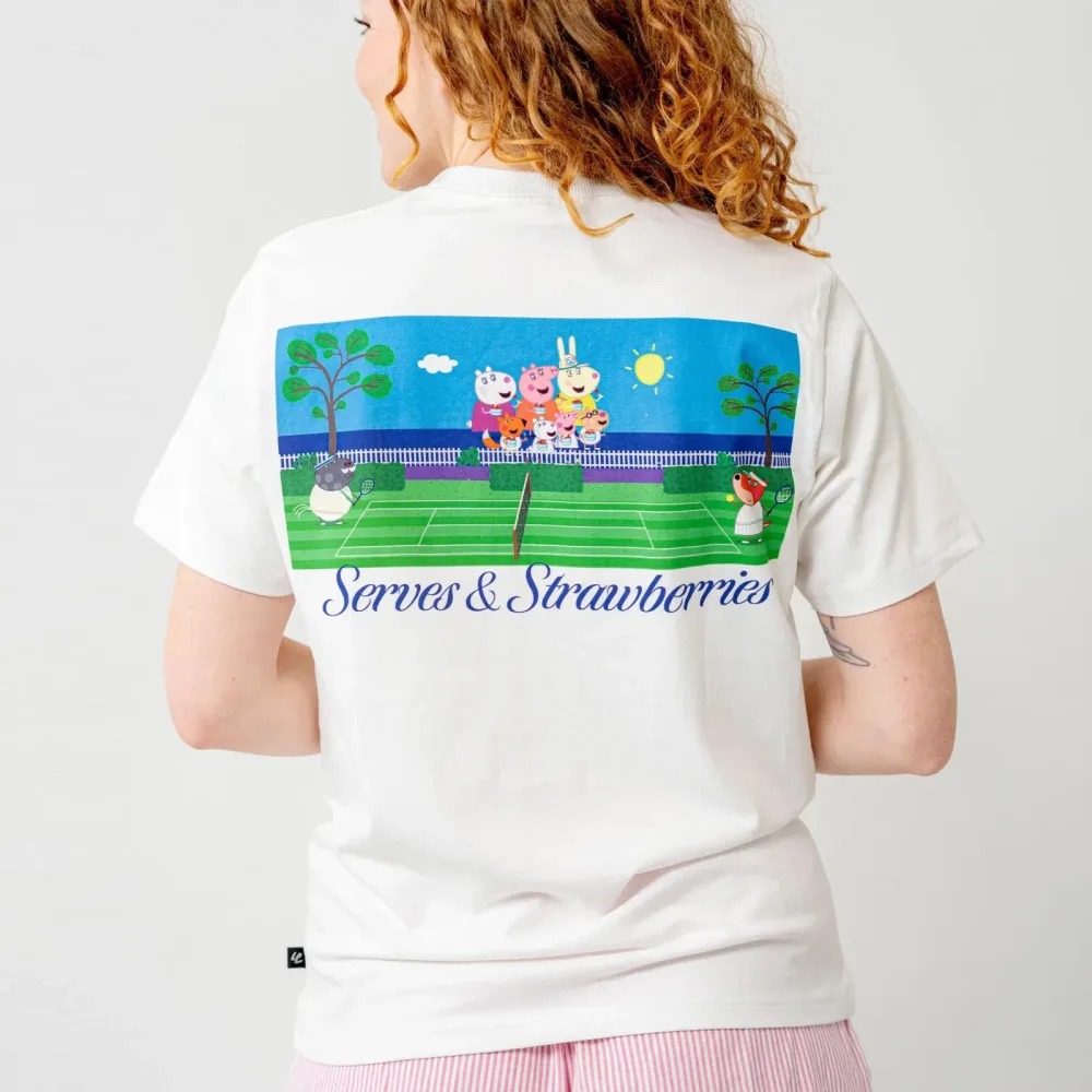 Lobster & Lemonade Peppa Pig Serves & Strawberries ? '94 Campus T-Shirt Unisex - weiß