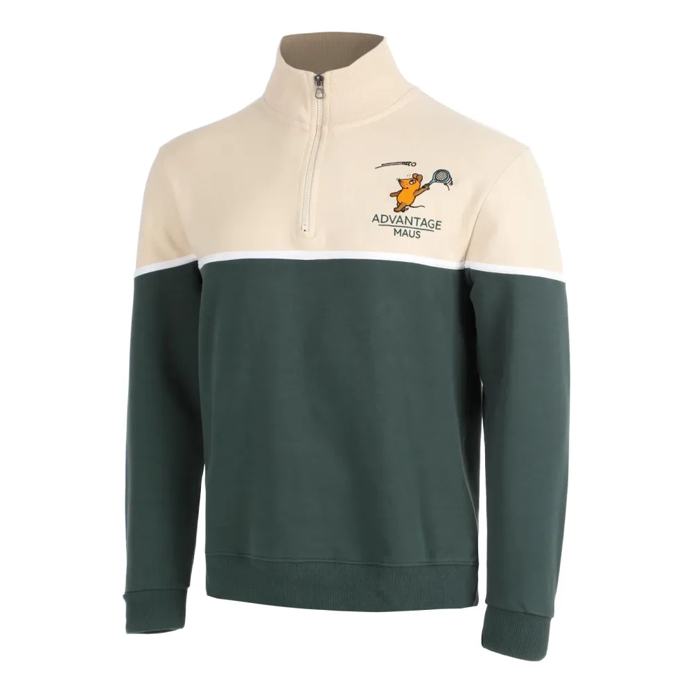 Lobster & Lemonade Maus Tennis Sweatshirt Unisex - creme, grün