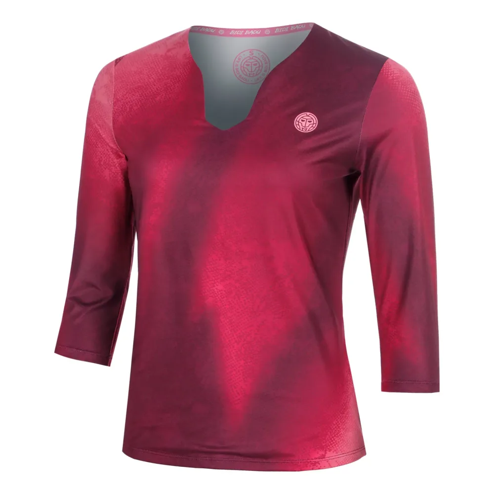 BIDI BADU Freeze Out V - Neck Printed Longsleeve Damen