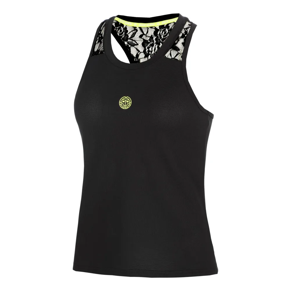BIDI BADU Night Flash Racerback Lace Tank-Top Damen - schwarz