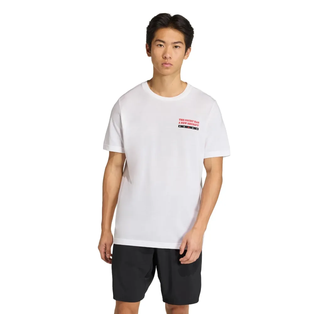 adidas Padel Wanted Graphic T - Shirt Herren