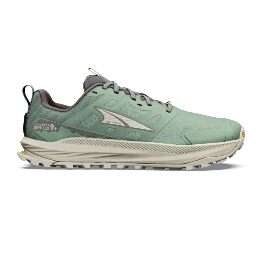 Altra Lone Peak 9+ GTX Trailschuh Herren - grün, beige