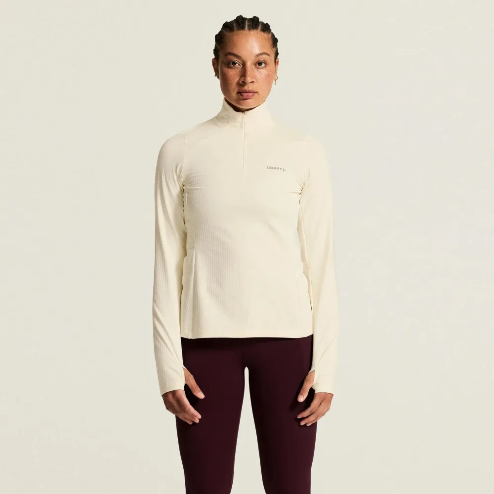 Craft Gain Thermal Laufshirt Damen - creme