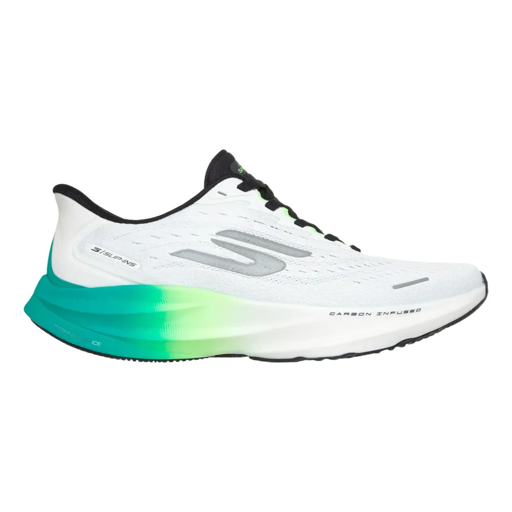 Skechers SKX Aero Spark Slip-In Neutralschuh Herren - weiß, limette