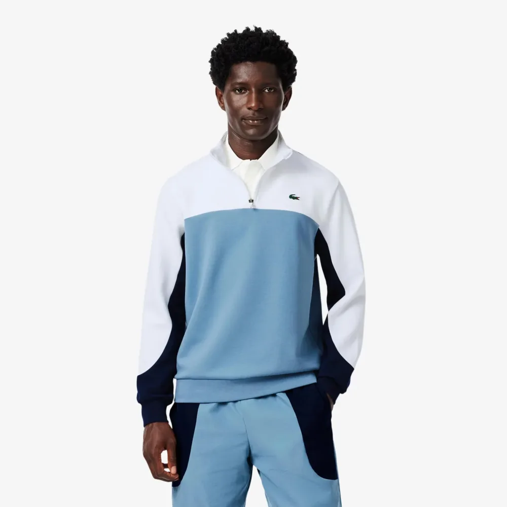 Lacoste Sweatshirt Herren - blau, weiß