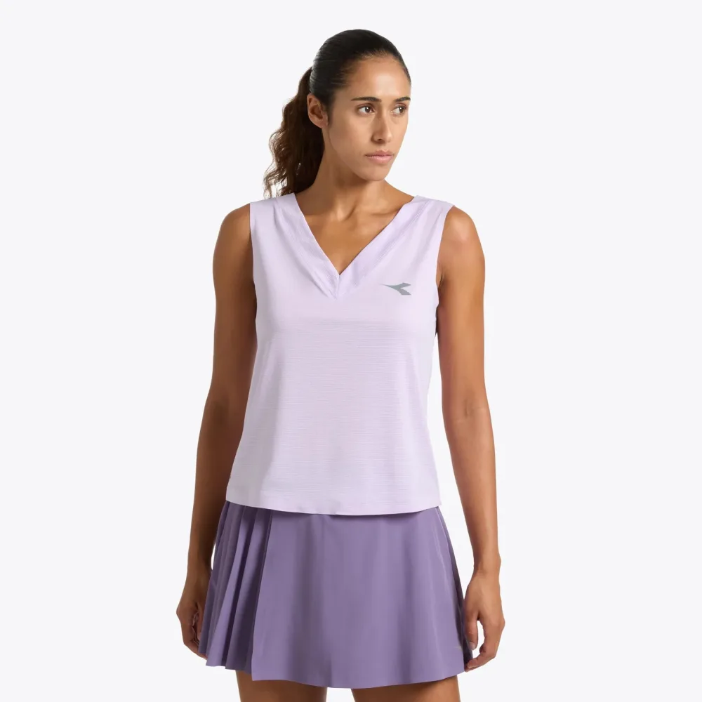 Diadora Fibrazero Tank-Top Damen - flieder
