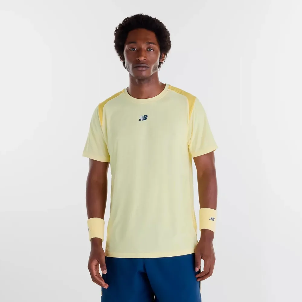 New Balance Tournament T-Shirt Herren - gelb