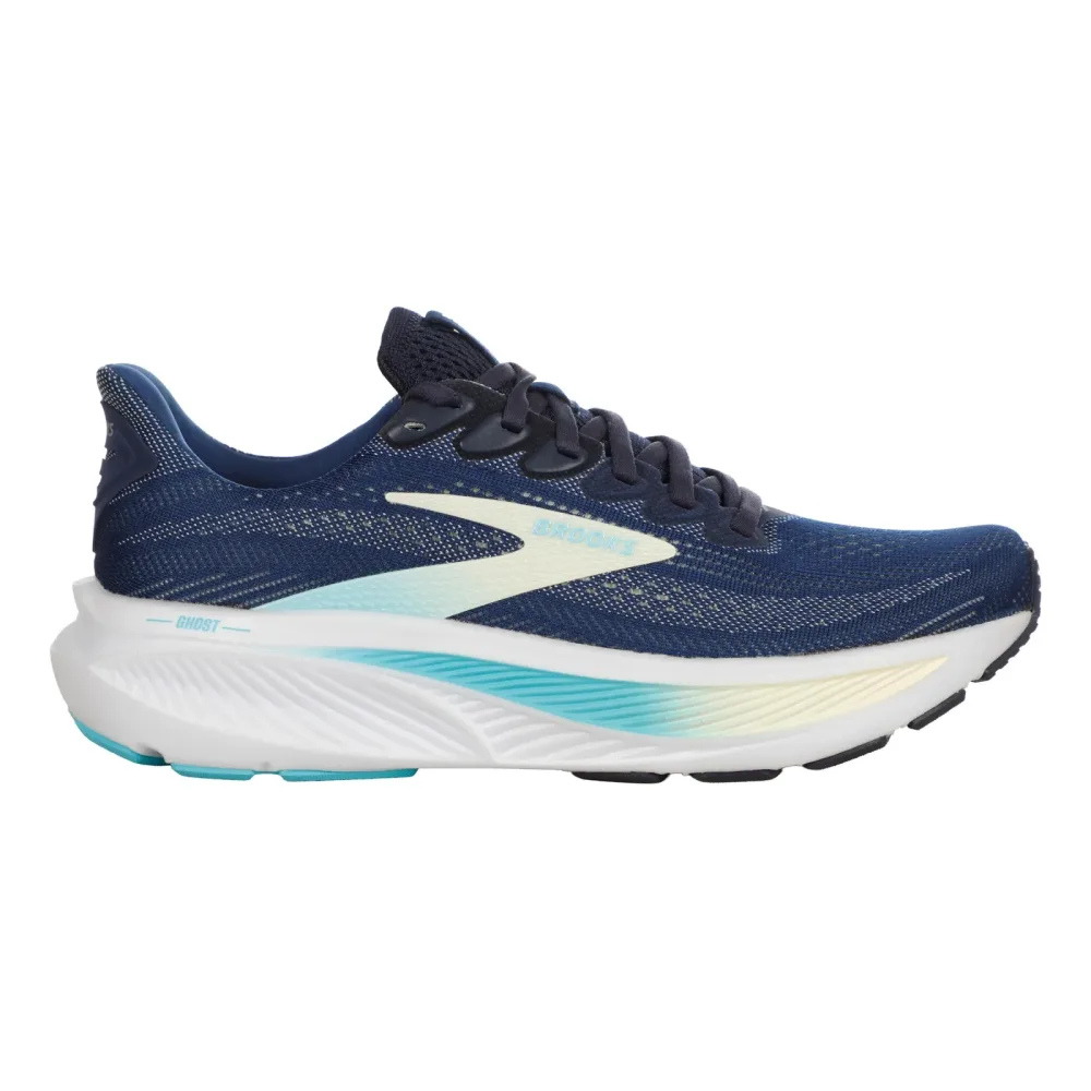 Brooks Ghost 17, schmal Neutralschuh Damen - dunkelblau, türkis
