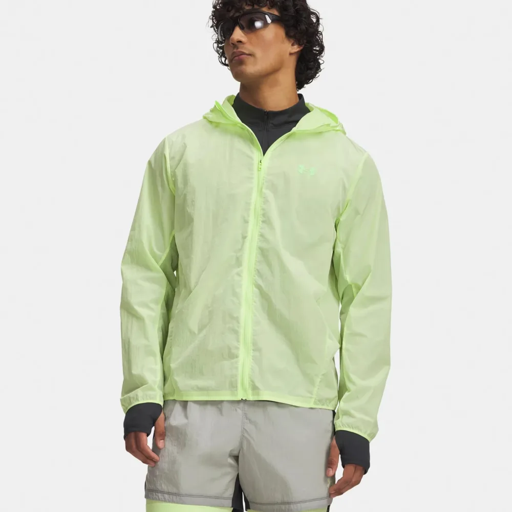 Under Armour Explor Trail Run WindShell Laufjacke Herren-hellgrün, neongrün