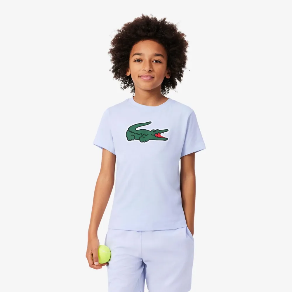 Lacoste T-Shirt Kinder - hellblau, grün