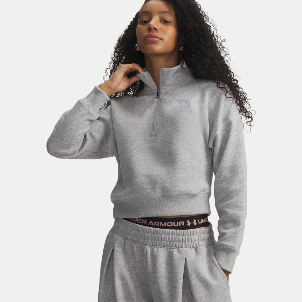 Under Armour Rival Fleece Script Halfzip Sweatshirt Damen