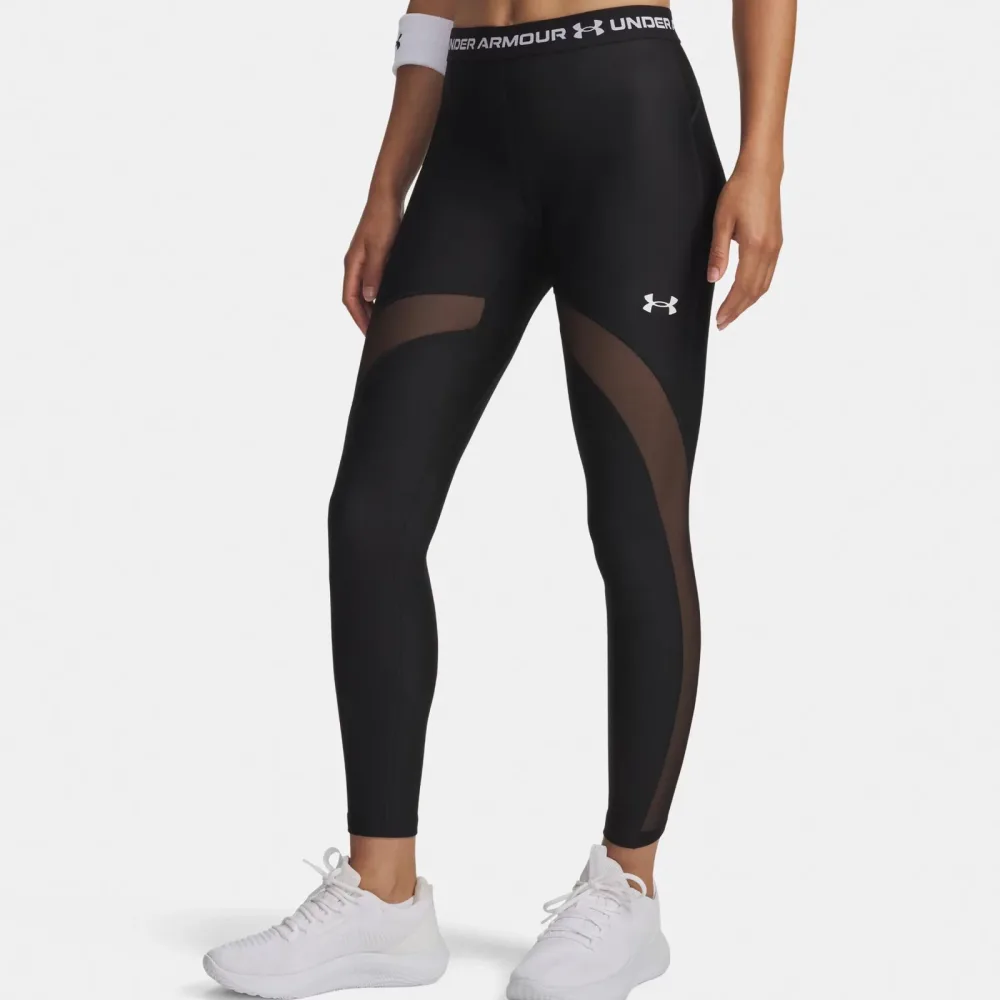 UNDER ARMOUR Damen Fitnesstight HeatGear® Mesh schwarz | XS