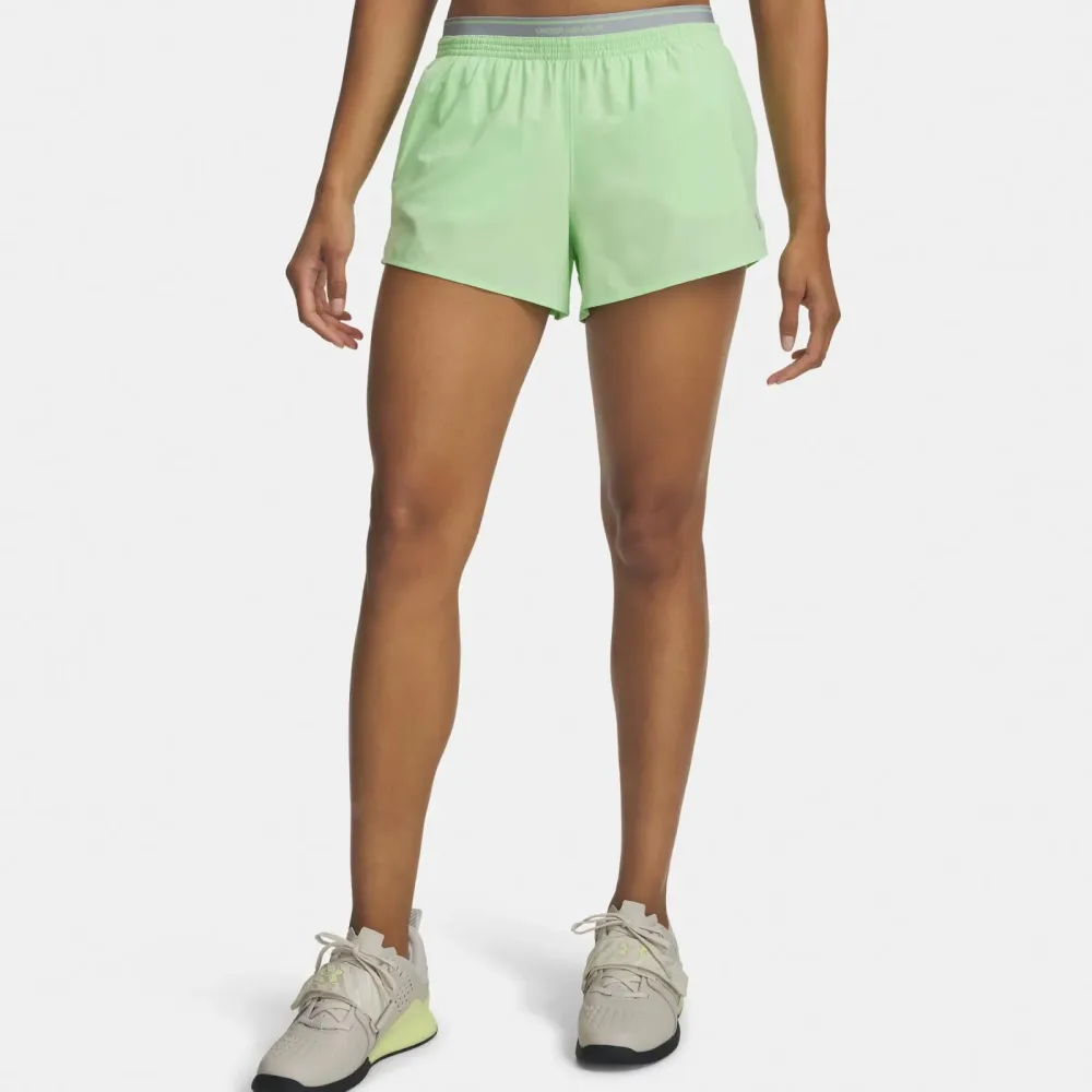 UNDER ARMOUR Damen Fitnessshorts UA Vanish Webstoff grün | S