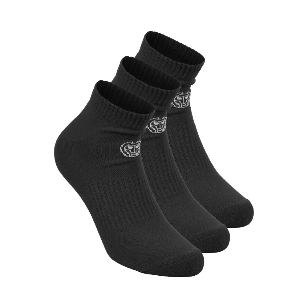 BIDI BADU Crew Performance Tennis Socks 3 Pack -black
